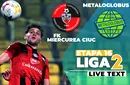 FK Miercurea Ciuc – Metaloglobus, meciul care închide etapa a 16-a din Liga 2. Duel tare, între locurile 1 și 3