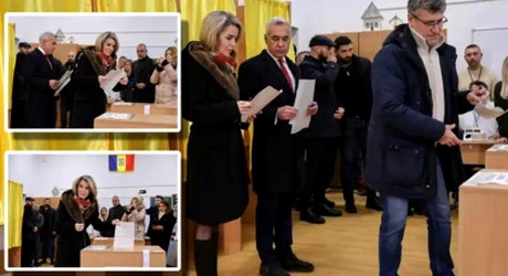 Cum a APĂRUT Cristela Georgescu la vot. Detaliul care a atras ATENȚIA, românii au înlemnit când au văzut-o