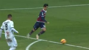 VIDEO Adrian Stoian a înscris din nou în Serie A! Execuția perfectă a românului din Crotone - Cagliari 1-2