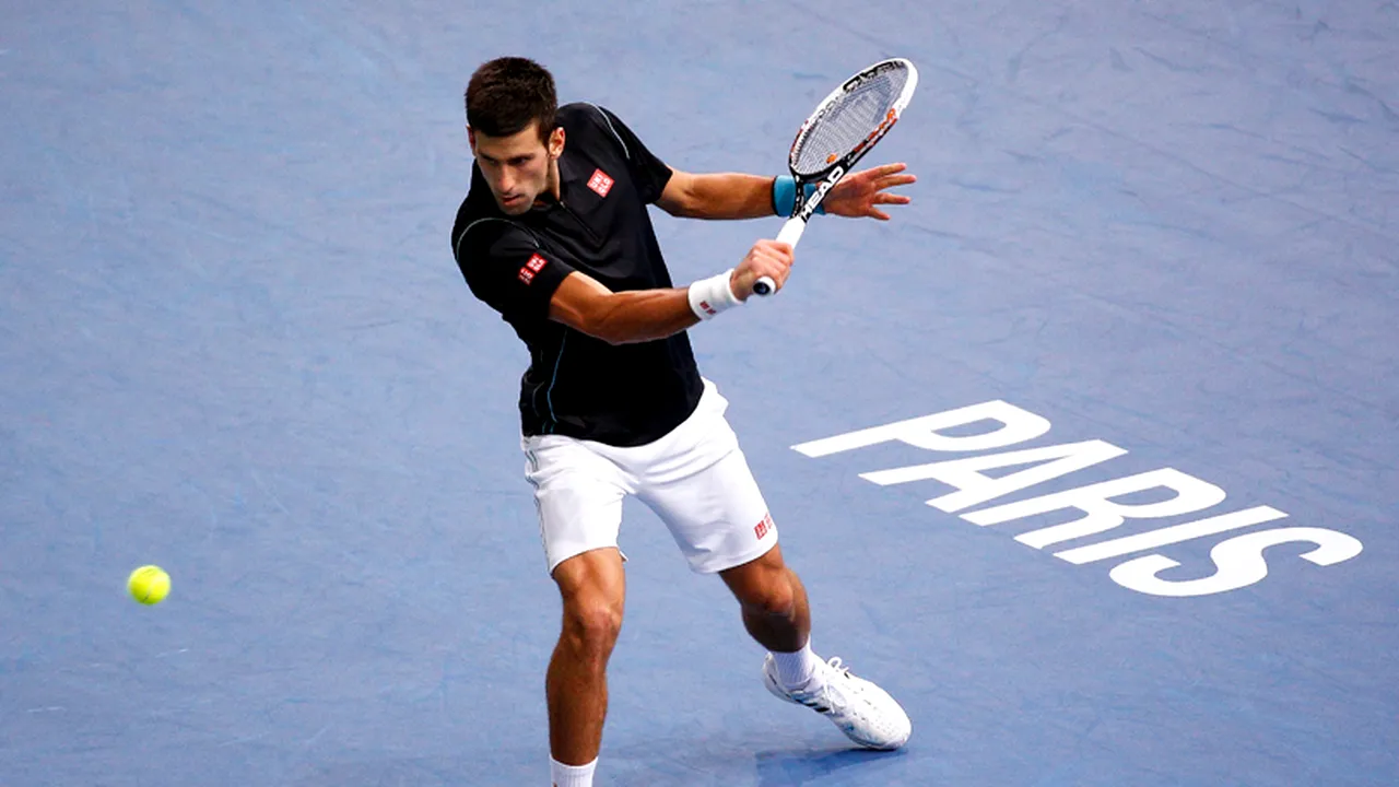 Novak Djokovic a câștigat Mastersul de la Paris, după 7-5 7-5 în finala cu David Ferrer
 
