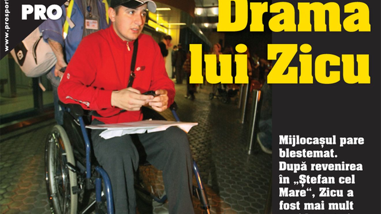 Zicu, în scaunul cu rotile