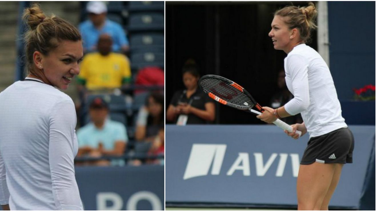 FOTO | Halep și-a regăsit plăcerea de a juca tenis! Cu zâmbetul pe buze, Simona s-a antrenat alături de Ana Ivanovic la Toronto