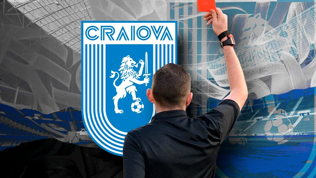 Descoperire uluitoare: Universitatea Craiova a pierdut aproape o treime din puncte în ultimele două sezoane cu doar doi arbitri la centru! Cineva i-a „ochit”, dar a vorbit și… a plătit! EXCLUSIV