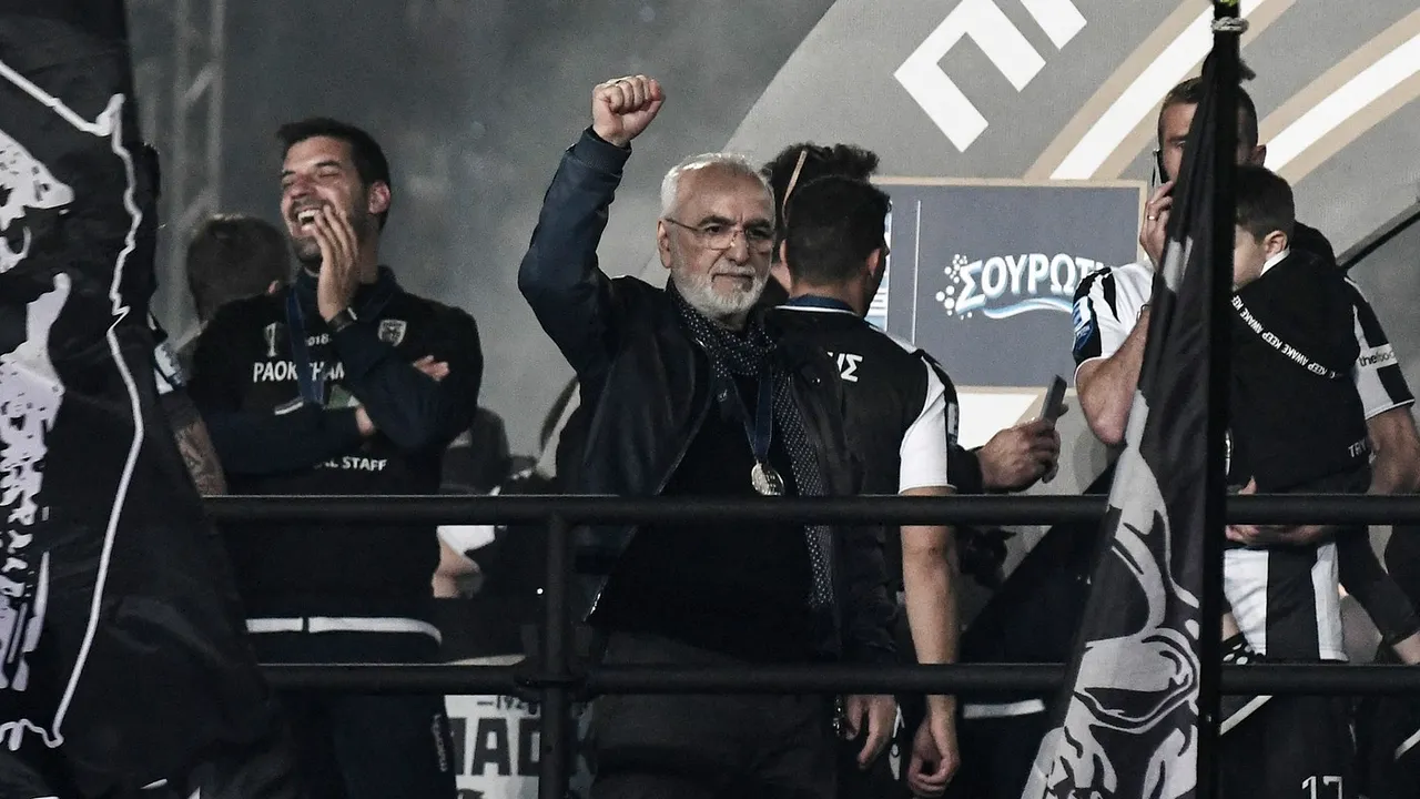 Oligarhul rus Ivan Savvidis, care a intrat cu pistolul pe teren, a trecut la amenințări. Mesaj al patronului de la PAOK pentru cei care l-au suspendat 4 luni pe Răzvan Lucescu: „Vor înțelege asta curând”