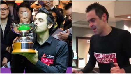 "Doar Dinamo București". Ronnie O'Sullivan a vorbit pentru prima dată despre tricoul primit în România și despre clipul devenit viral pe internet. "Chiar și eu am fost surprins!"
