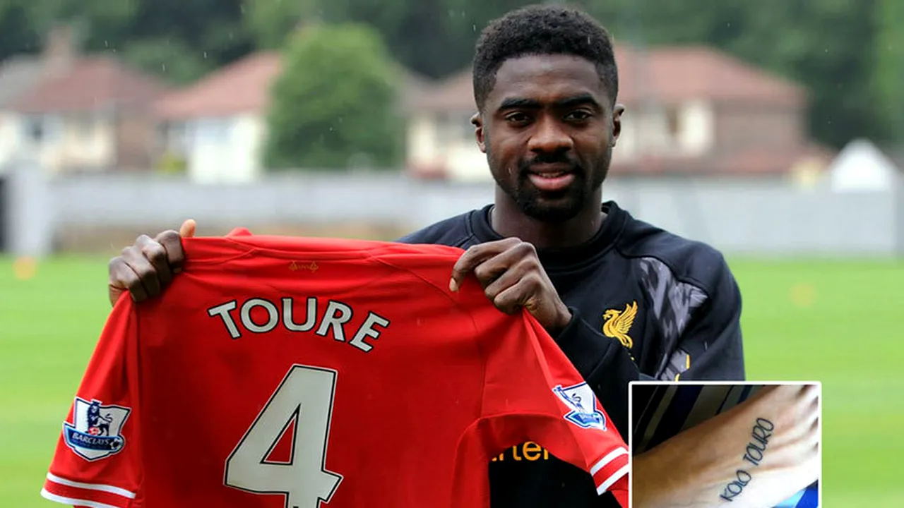 Un fan Liverpool a vrut să-și tatueze numele lui Kolo Toure pe picior, dar a greșit o literă! Fundașul ivorian a reacționat imediat: 