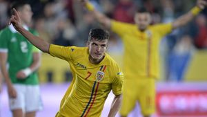 România U21 - Finlanda U21 | Mihăilă a dat trei goluri cu Finlanda, dar la flash-interviu a uitat! Reacția eroului naționalei lui Rădoi, după o seară magică: "Mă bucur că l-am făcut fericit pe Pițurcă"