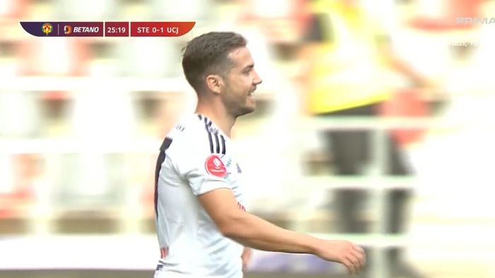 Gol fabulos marcat de fostul FCSB-ist Alex Chipciu în Steaua - U Cluj! Lob de efect peste portar după o pasă de geniu a lui Dan Nistor! | VIDEO