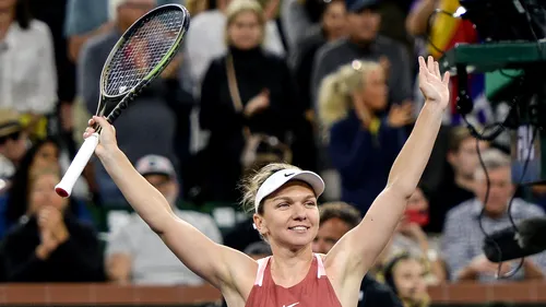 Simona Halep s-a calificat în semifinale la Indian Wells pentru a patra oară în carieră, după ce a făcut instrucție cu Petra Martic! Victorie în mai puțin de o oră