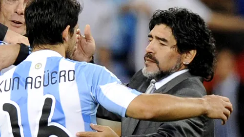 Aguero își venerează socrul:** „Maradona e un GENIU, e UNIC! E o lipsă de respect când sunt comparat cu el!”