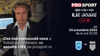Ilie Dobre comentează LIVE pe ProSport.ro meciul Universitatea Craiova – Noah, joi, 23 octombrie 2025, de la ora 22.00