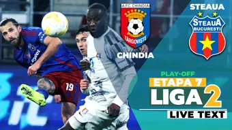 Chindia – Steaua începe la ora 17:30. Târgoviștenii speră la primele puncte în play-off-ul Ligii 2