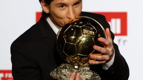 VIDEO** Messi a primit Balonul de Aur: „Îl dedic colegilor”