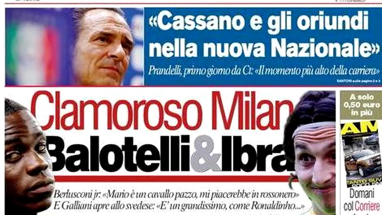 LOVITURA VERII pe piața transferurilor! Balotelli și Ibra la Milan!