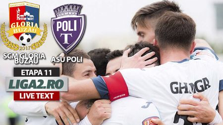 ASU Poli ia toate punctele de la Buzău, din meciul restant cu SCM Gloria. Timișorenii ies din zona retrogradabilă
