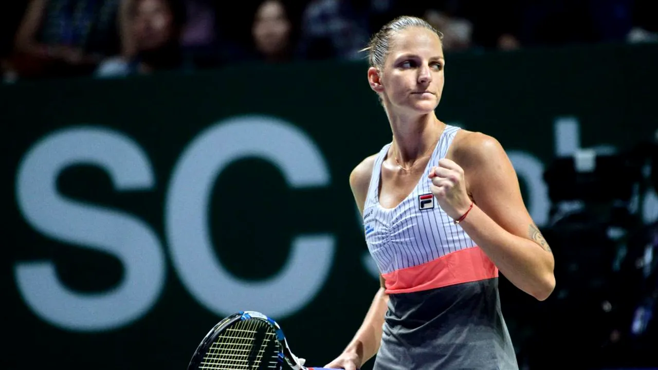 Meciul de deschidere al Turneului Campioanelor a fost fără istoric! Karolina Pliskova i-a lăsat doar 4 game-uri veteranei Venus Williams