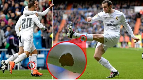 SUPER FOTO | De ce joacă cel mai scump jucător din istorie cu jambierele găurite! „Trucul” lui Gareth Bale la revenirea pe teren