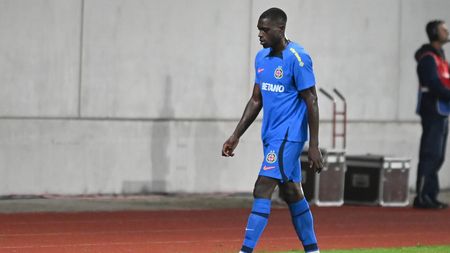 Joyskim Dawa, ținta unor atacuri rasiste după ce a fost eliminat în meciul Hermannstadt - FCSB! Vedeta lui Gigi Becali a făcut publice mesajele primite