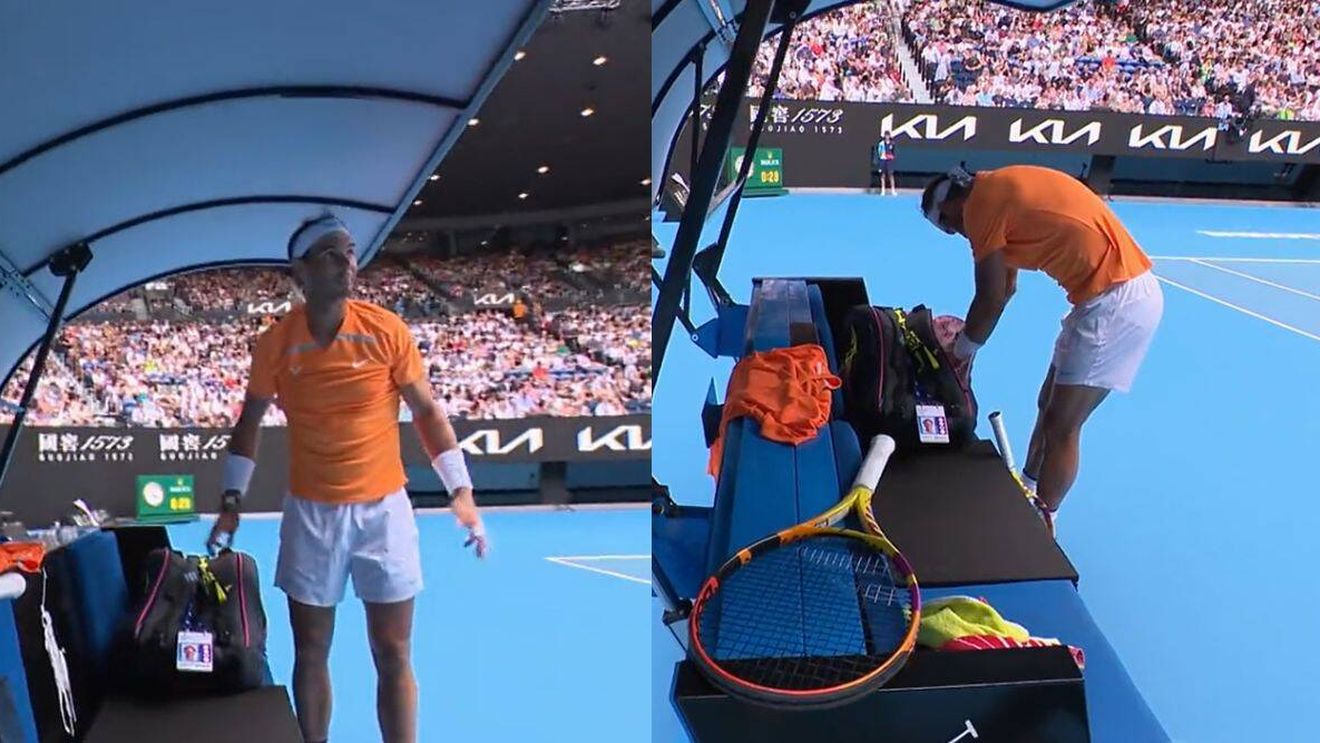 Bătăi de cap pentru Rafael Nadal în turul I la Australian Open! Cine l-a sabotat pe campionul en-titre: „Mi-a luat racheta!" VIDEO