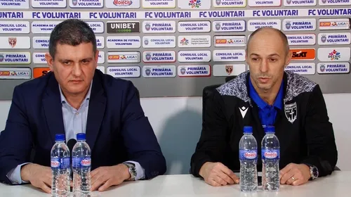 OFICIAL | Bogdan Andone, prezentat la FC Voluntari! „Cu puțină nebunie ne putem bate la playoff”, crede antrenorul ilfovenilor
