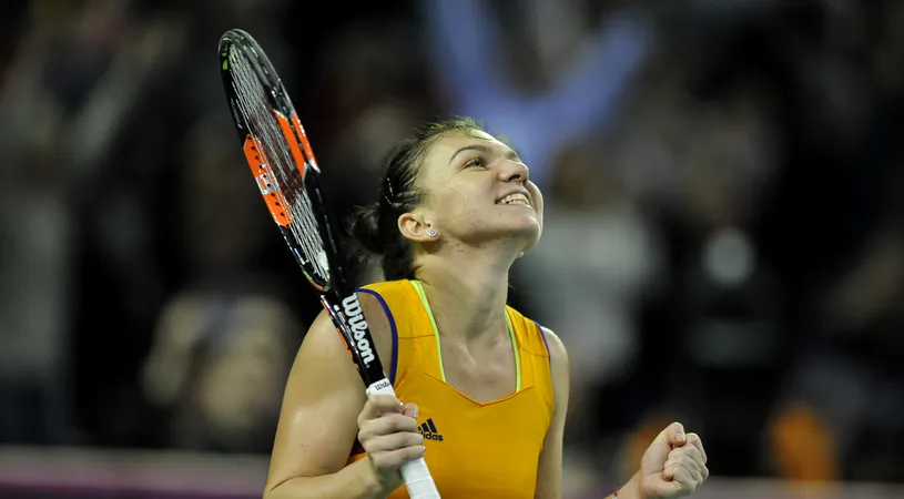 Prima reacție a Simonei Halep după ce a adus primul punct României la Fed Cup, contra Elveției: 