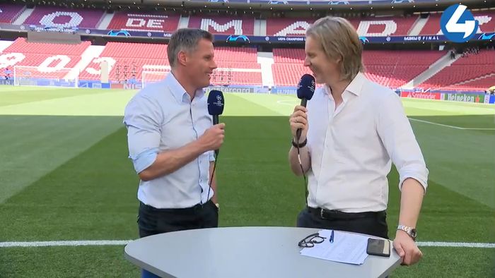 Finala Liga Campionilor | Moment fabulos cu Jamie Carragher, înainte de Tottenham - Liverpool! A gafat în direct, apoi a găsit o scuză la care nimeni nu se gândea: "Sunt mahmur" VIDEO