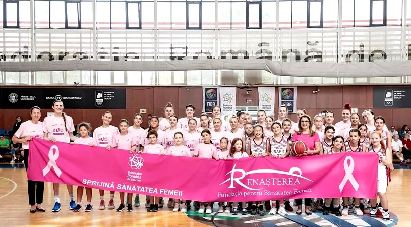 A început noul sezon de baschet feminin sub influența culorii roz! Care e semnificația și ce rezultate au fost în prima etapă