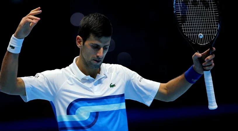 Novak Djokovic, învins dramatic în semifinalele Turneului Campionilor 2021! Liderul ATP ratează marea finală pentru al treilea an consecutiv