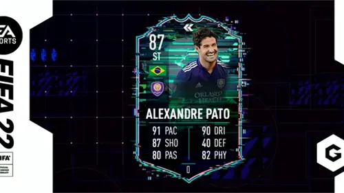 Alexandro Pato în FIFA 22! Atacantul are un card foarte ofensiv în modul Ultimate Team