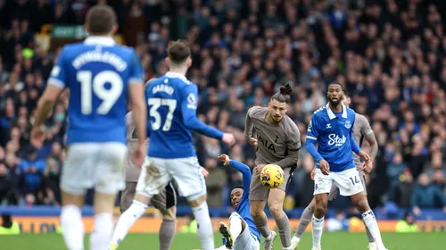 Ce notă a luat Radu Drăguşin, după Everton – Tottenham! Au ținut cont că gazdele au egalat imediat ce a intrat românul pe teren