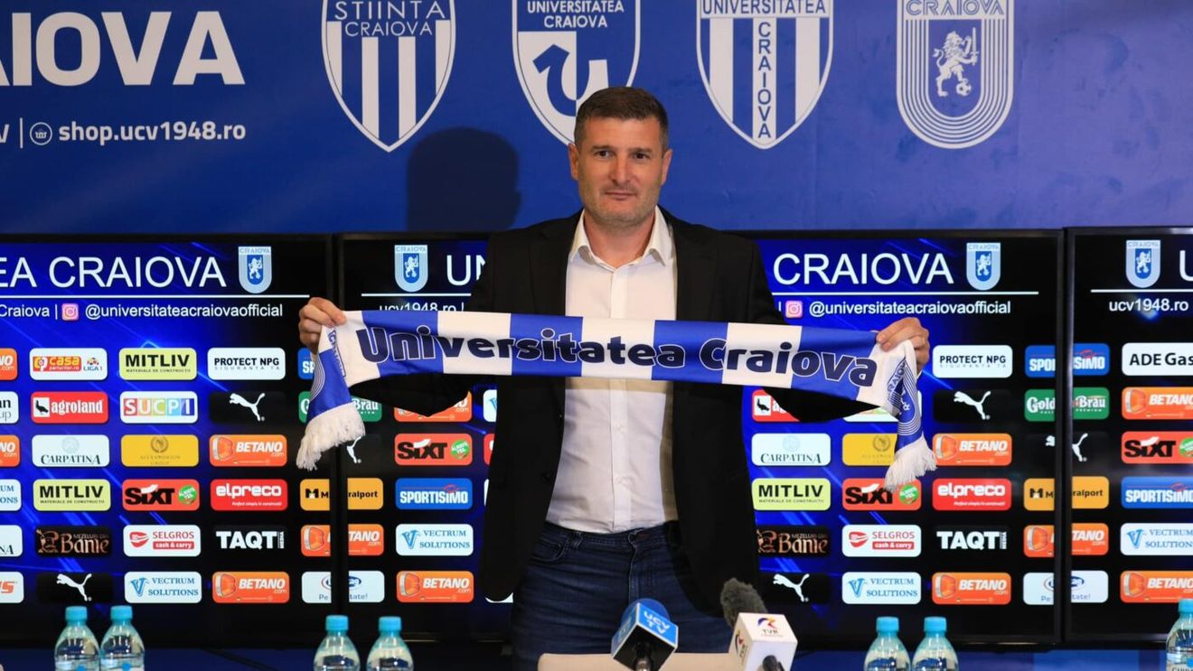 Lovitură la Universitatea Craiova! Un fost principal de la FCSB a devenit secundul lui Laszlo Balint la Universitatea Craiova