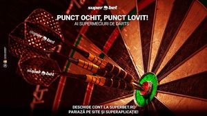 Icons of Darts Live League te așteaptă cu super meciuri de darts la Superbet