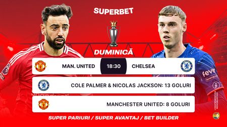 ADVERTORIAL | Man. United – Chelsea: Palmer și Jackson, favoriți să marcheze