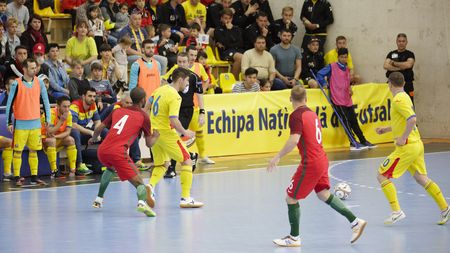 Naționala de futsal merge la baraj! Portugalia a învins România în derby-ul pentru prima poziție a grupei de calificare din cadrul EURO 2018