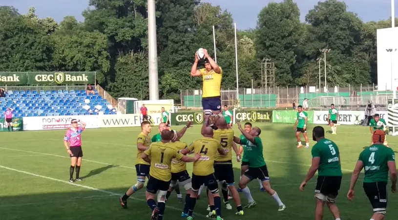 Finală clasică în Superliga de rugby. Timișoara Saracens a câștigat cu 26-13 semifinala cu CSM București și va lupta pentru trofeu cu CSM Știința Baia Mare