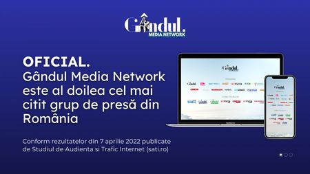 OFICIAL. Grupul Gândul este al doilea cel mai citit grup de presă din România