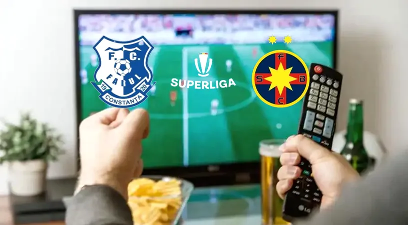 FCSB face audiență mereu: câți români s-au uitat la meciul pierdut de echipa lui Gigi Becali în fața Farului condus de Gică Hagi! Două televiziuni au intrat în top 10 din România cu partida roș-albaștrilor