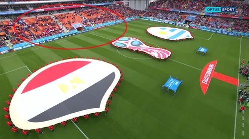 FOTO | Primul mare FAIL al rușilor la Cupa Mondială din 2018. Organizatorii, luați complet prin surprindere la partida Egipt – Uruguay