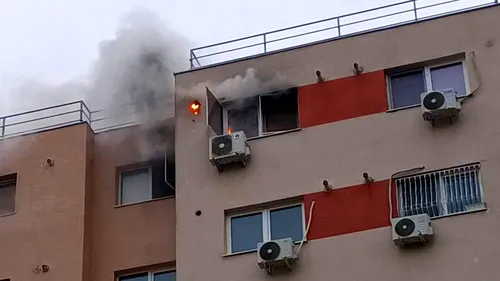 Incendiu în blocurile pe care le-ar deține Ionuț Negoiță, fostul patron de la Dinamo! Pompierii au intervenit de urgență | VIDEO