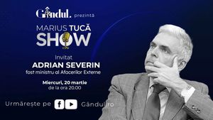 Marius Tucă Show începe miercuri, 20 martie, de la ora 20.00, live pe gândul.ro. Invitat: Adrian Severin, fost ministru al Afacerilor Externe