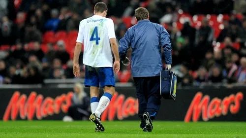 Steaua a scăpat de Gerrard!** Căpitanul lui Liverpool s-a accidentat la amicalul cu Franța!