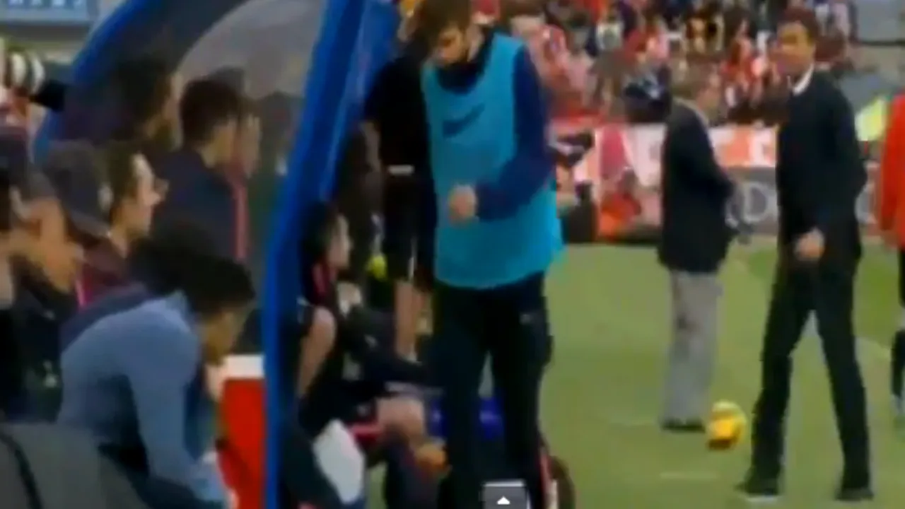 Adio, Pique! Fundașul, umilit teribil de Luis Enrique, chiar în timpul meciului cu Almeria. VIDEO - Ce nu s-a văzut la TV