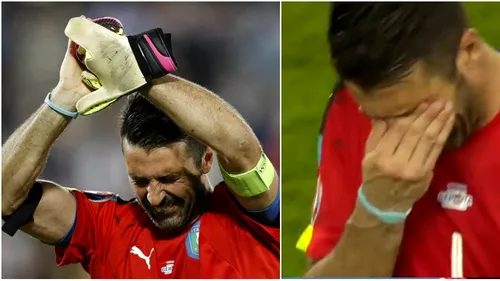 Și LEGENDELE plâng câteodată! FOTO IMPRESIONAT | Uriașul Buffon, în lacrimi după sfertul cu Germania! Gest de mare fair-play al italianului