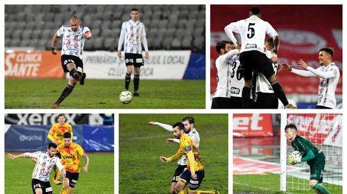 ”U” Cluj, din mocirlă, în play-off! Pe un gazon oribil al Cluj Arenei, golul lui Tamaș a făcut diferența cu Ripensia