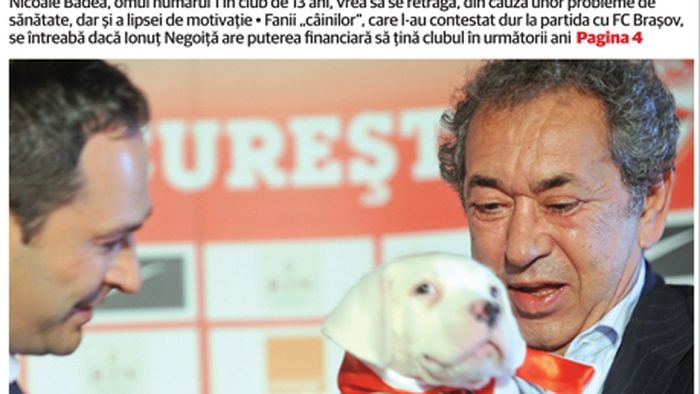 Becali confirmă ProSport!** Negoiță, aproape să devină acționar unic: "Mi-a zis mie Victor că Badea pleacă. Așa pățești când copilul are 7 moașe"