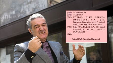 Cu "Sporting Becali" în Champions League? Acum e OFICIAL: cele două mărci înregistrate de Gigi Becali după ce a pierdut numele "Steaua"