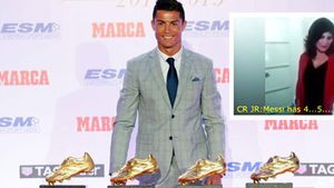 Obsesia Messi! VIDEO GENIAL | Ce a întrebat-o puștiul lui Ronaldo pe bunica sa la decernarea Ghetei de Aur. Dialog senzațional