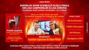 Distracția și fotbalul fac casă în noul sezon SuperLive Show! Poți să intuiești finala Ligii Campionilor și câștigătoarele celor două competiții europene?