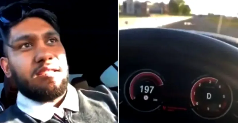 VIDEO Tânăr din Brăila, live pe Facebook în timp ce conducea cu 200 de km/h: „Voi stați închiși în casă, terminaților”