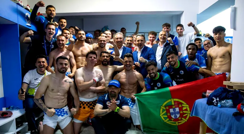Reacție de la Hunedoara cu lacrimi în ochi după promovarea Corvinului în SuperLigă: ”Suntem Nottingham Forest de România! Fără acest trident n-am fi reușit!”